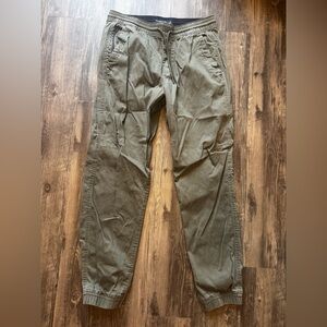 Abercrombie & Fitch Stretch Jogger Pants Olive M